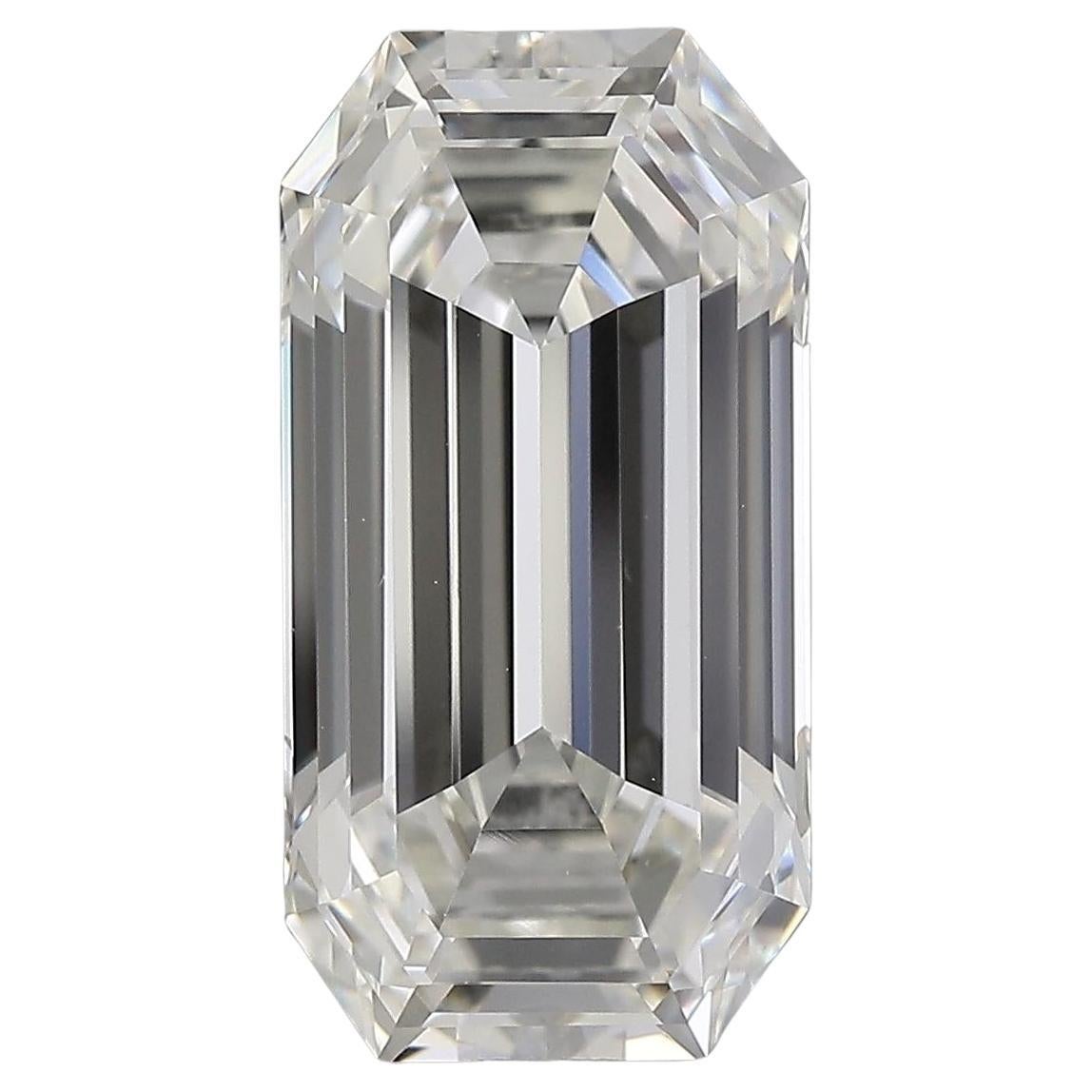 GIA Certified 5.36 Carat Emerald Cut J Color VS1 Clarity Loose Diamond
