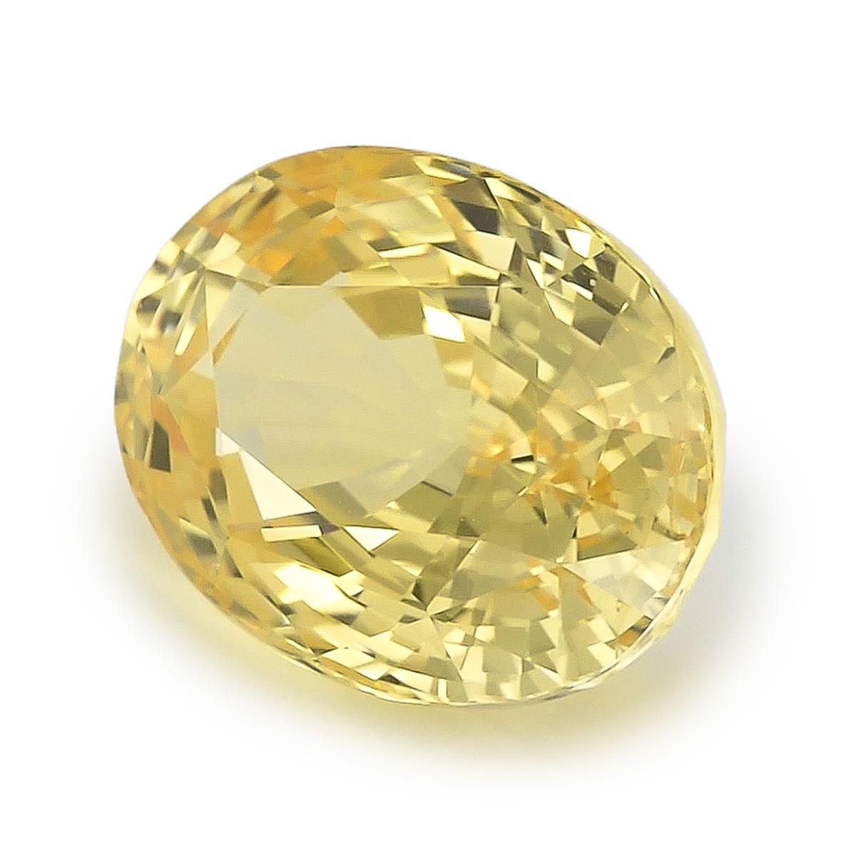 Mixed Cut GIA Certified 5.39 Carats Unheated Yellow Sapphire  For Sale