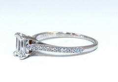 GIA Certified .54 Carat Emerald Cut Diamond Ring 18 Karat*