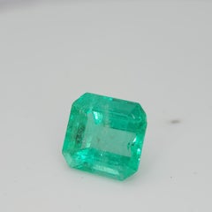 GIA Certified 5.44ct Colombian Emerald, Octagonal Cut, Unisex, 1990