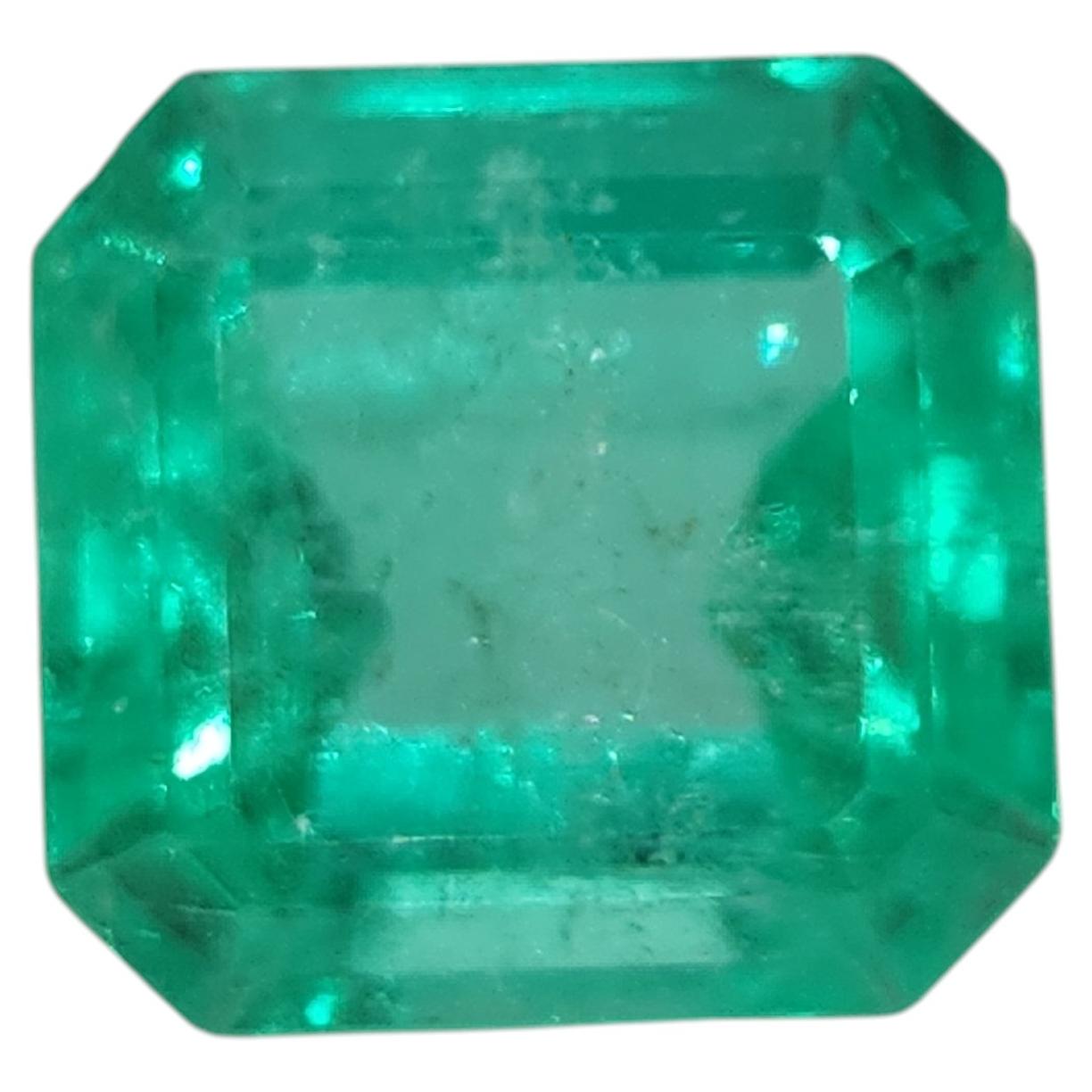 GIA Certified 5.44ct Colombian Emerald, Octagonal Cut, Unisex, 1990