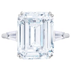 FLAWLESS GIA Certified 2.52 Carat Emerald Cut Diamond Solitaire Ring