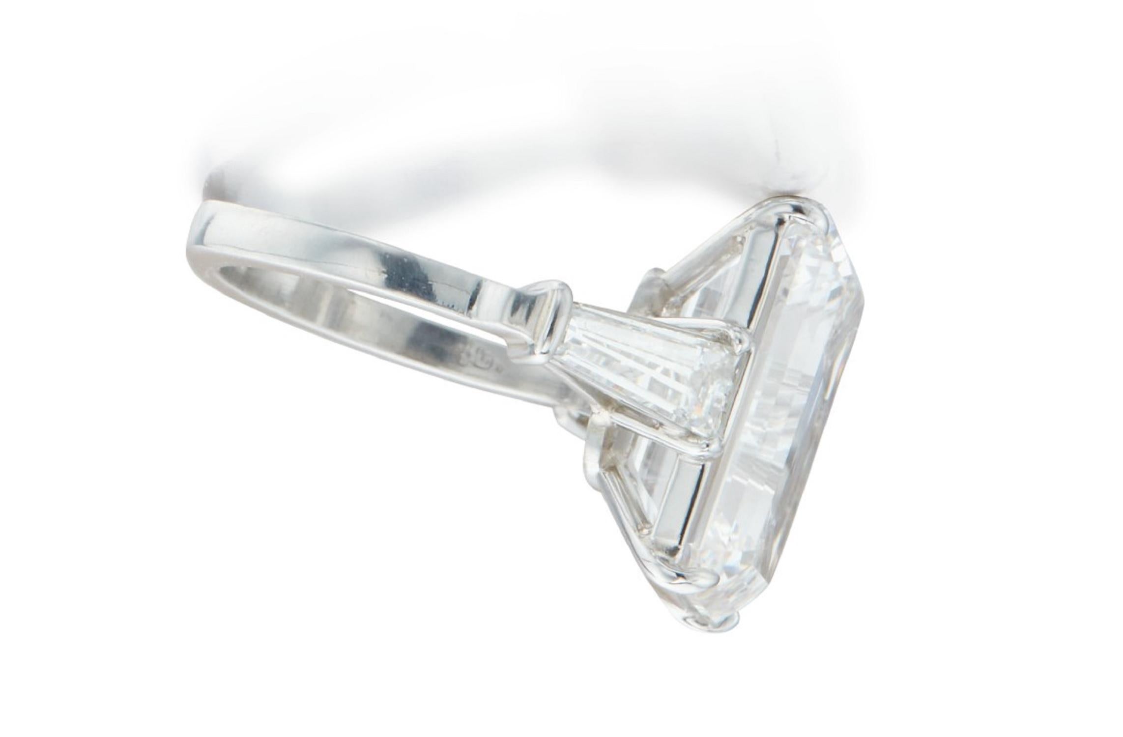 emerald cut 5 carat diamond ring