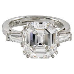 Spectra Fine Jewelry, Verlobungsring, GIA-zertifizierter 5,51 Karat D Farbe Diamant