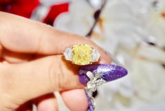 GIA Certified 5.52 Carat Y-Z Colour VS2 Clarity Diamond Ring