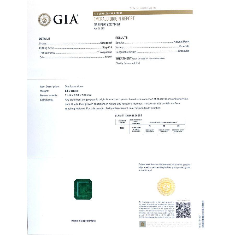 Ring Overview
SKU
3935
Center Stone
Emerald
Side Stones
Diamonds
Metal Type
18K Yellow Gold
Metal Weight
7.74 gr
Report
GIA Report
Size
7

Center Stone
Quantity
1
Total Weight
5.54 carats
Color
Green
Color