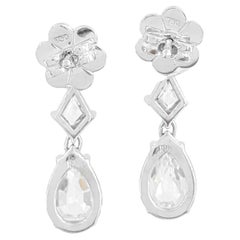 GIA Certified 5.56 Ct. Shield Cut Diamond Earrings