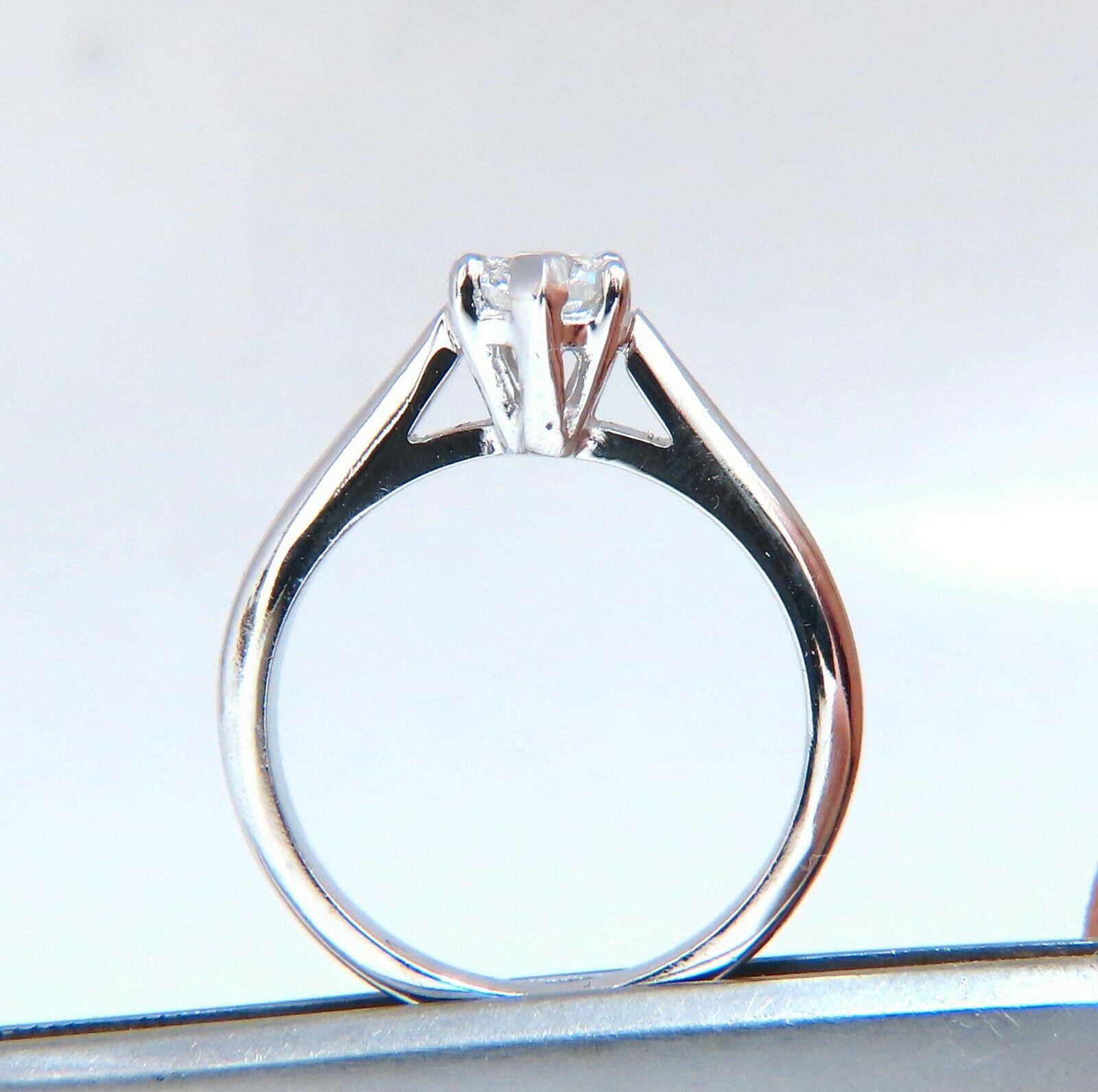 GIA Certified .55 Carat Heart Cut Diamond Solitaire Ring Platinum Classic D/VS In New Condition For Sale In New York, NY
