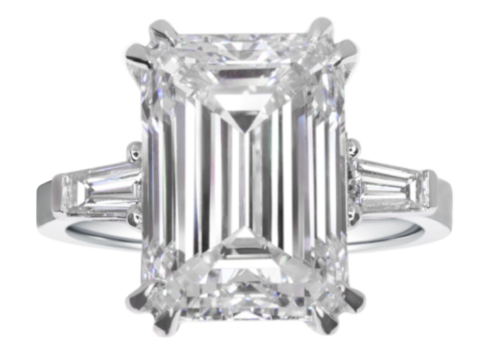 5 carat asscher cut diamond ring