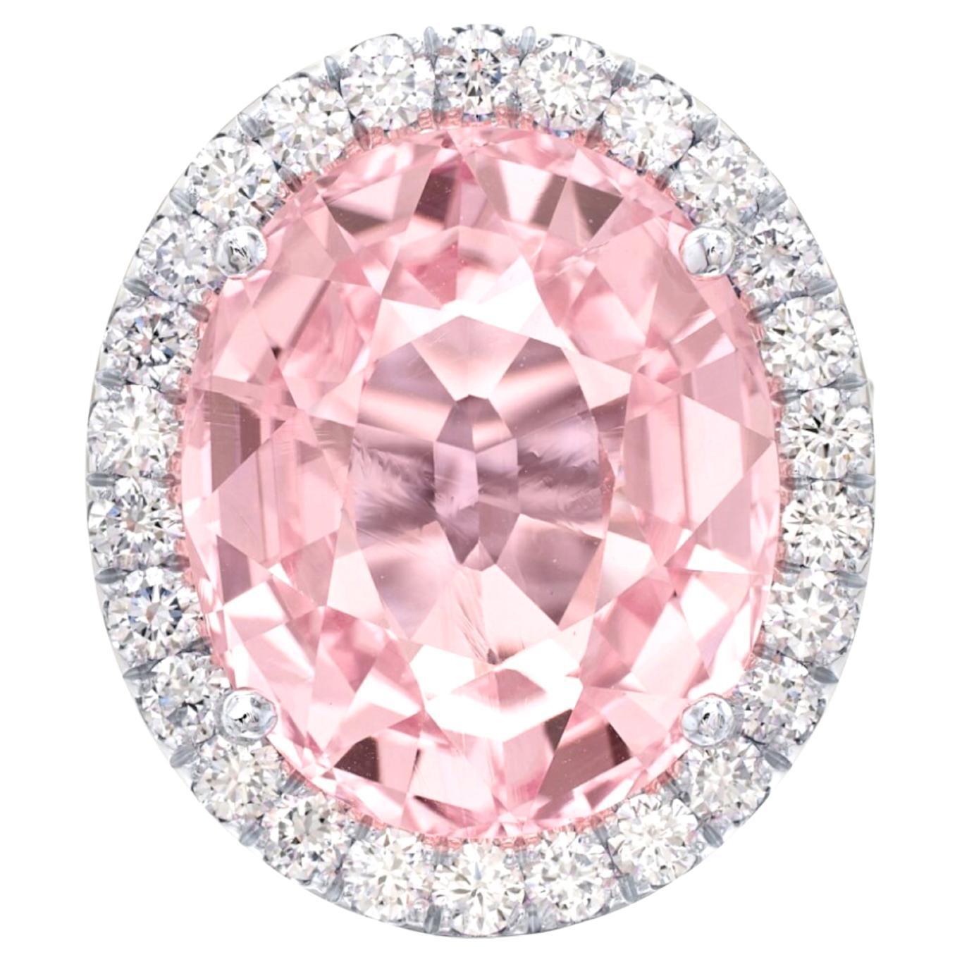 GIA Certified 5.66 Carat Paraiba Tourmaline Diamond Ring