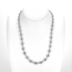 GIA Certified 5.67 Carat Brazil Alexandrite & Diamond Necklace Made in Platinum