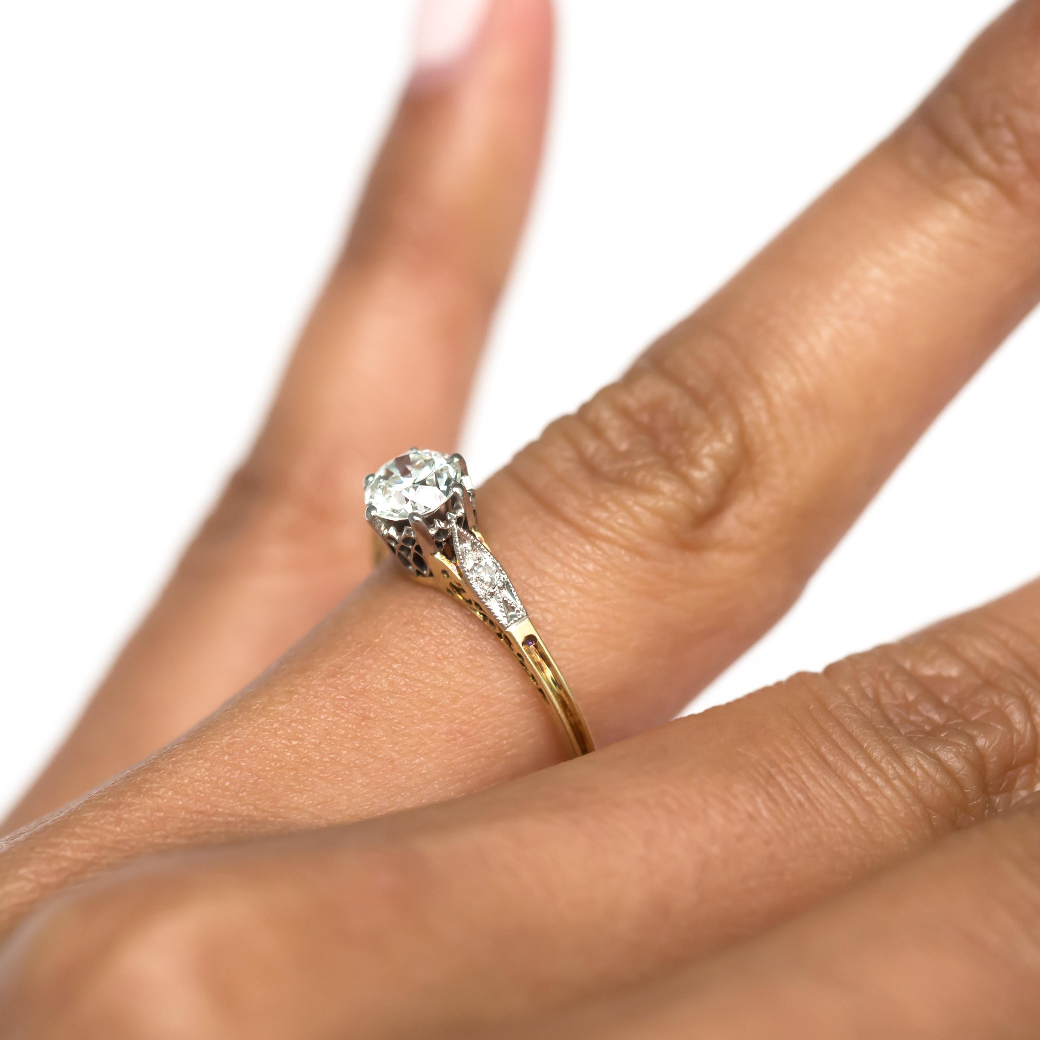 GIA Certified .57 Carat Diamond Engagement Ring 1