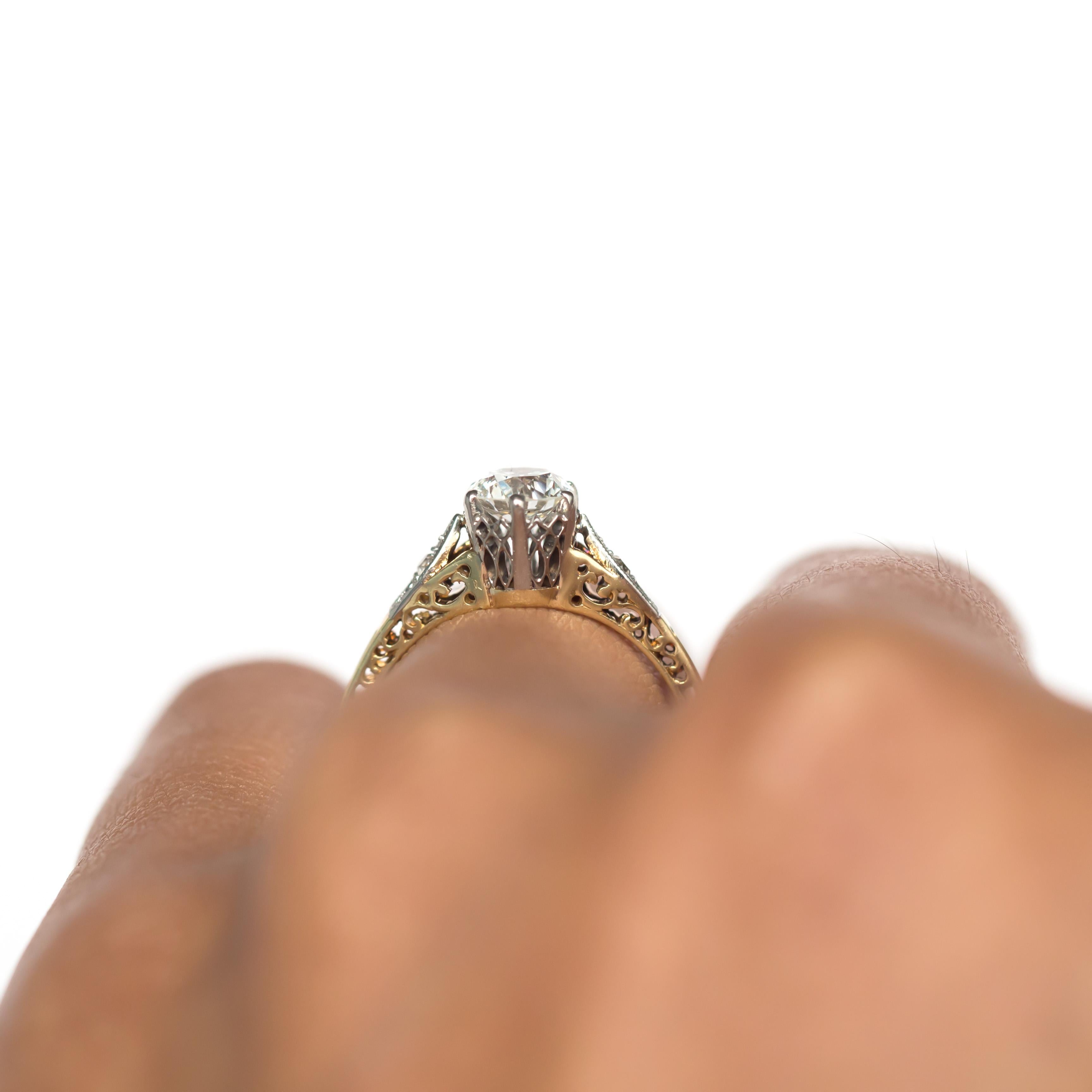 GIA Certified .57 Carat Diamond Engagement Ring 2