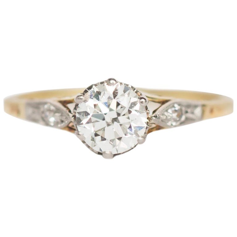 GIA Certified .57 Carat Diamond Engagement Ring For Sale at 1stDibs