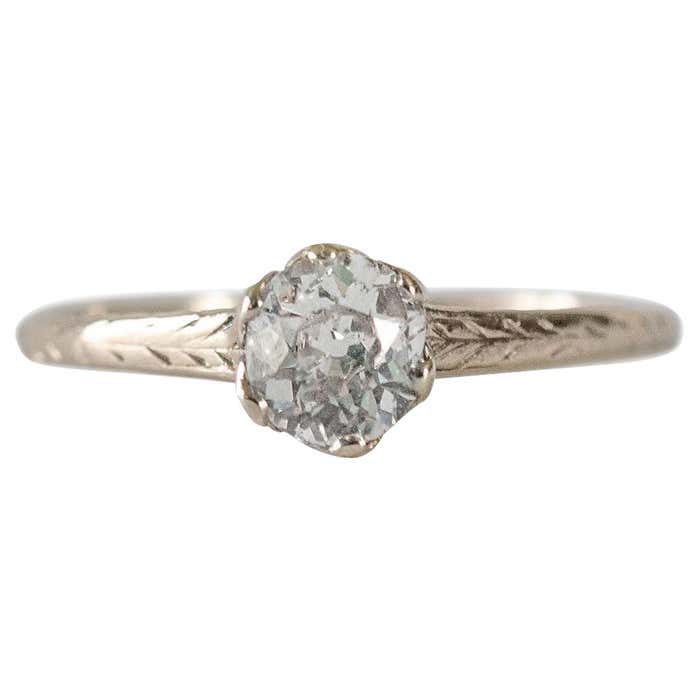 GIA Certified .57 Carat Diamond Engagement Ring For Sale at 1stDibs ...