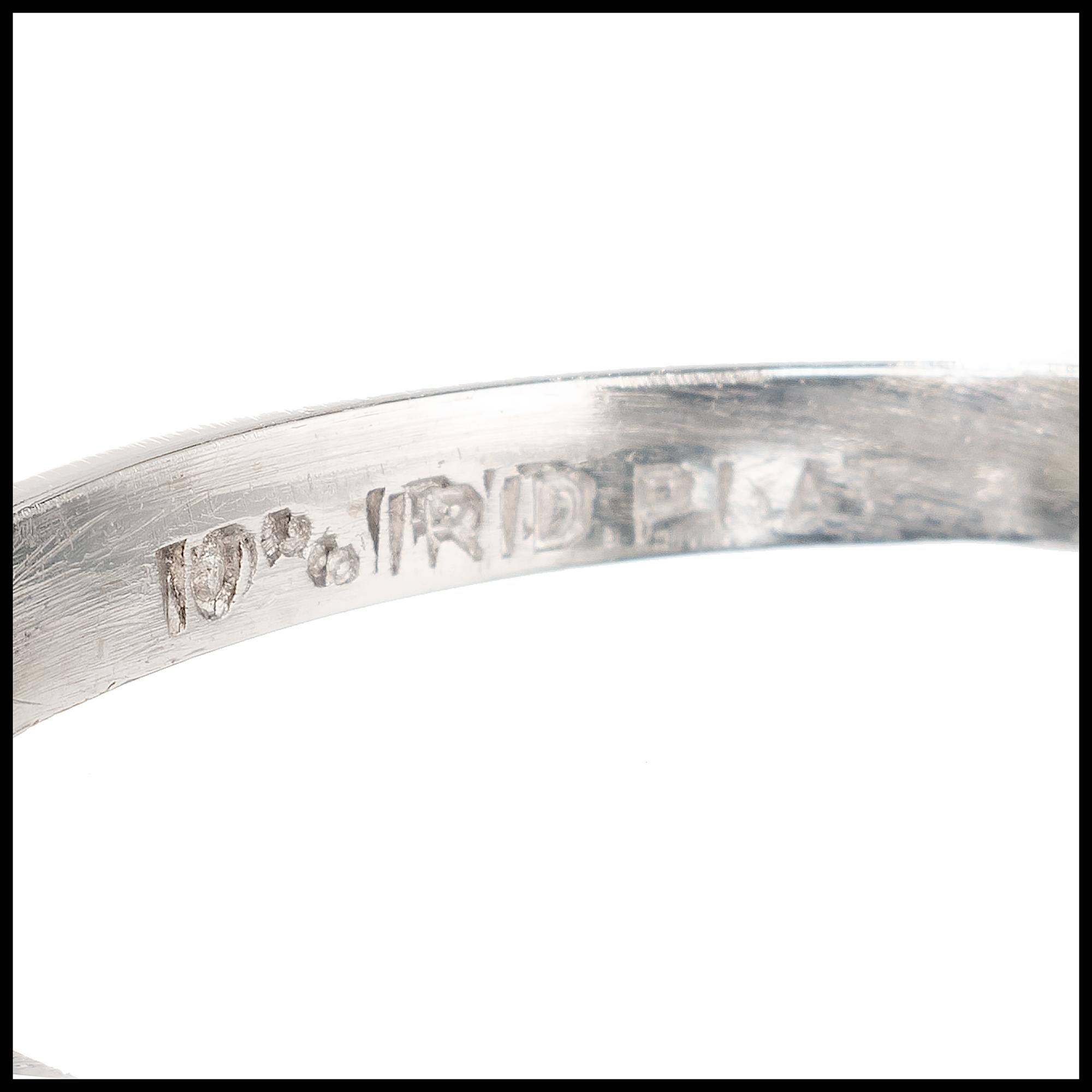 GIA Certified .58 Carat Yellow Diamond Platinum Engagement Ring For ...