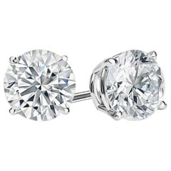 GIA Certified 5.80 Carat Diamond Studs