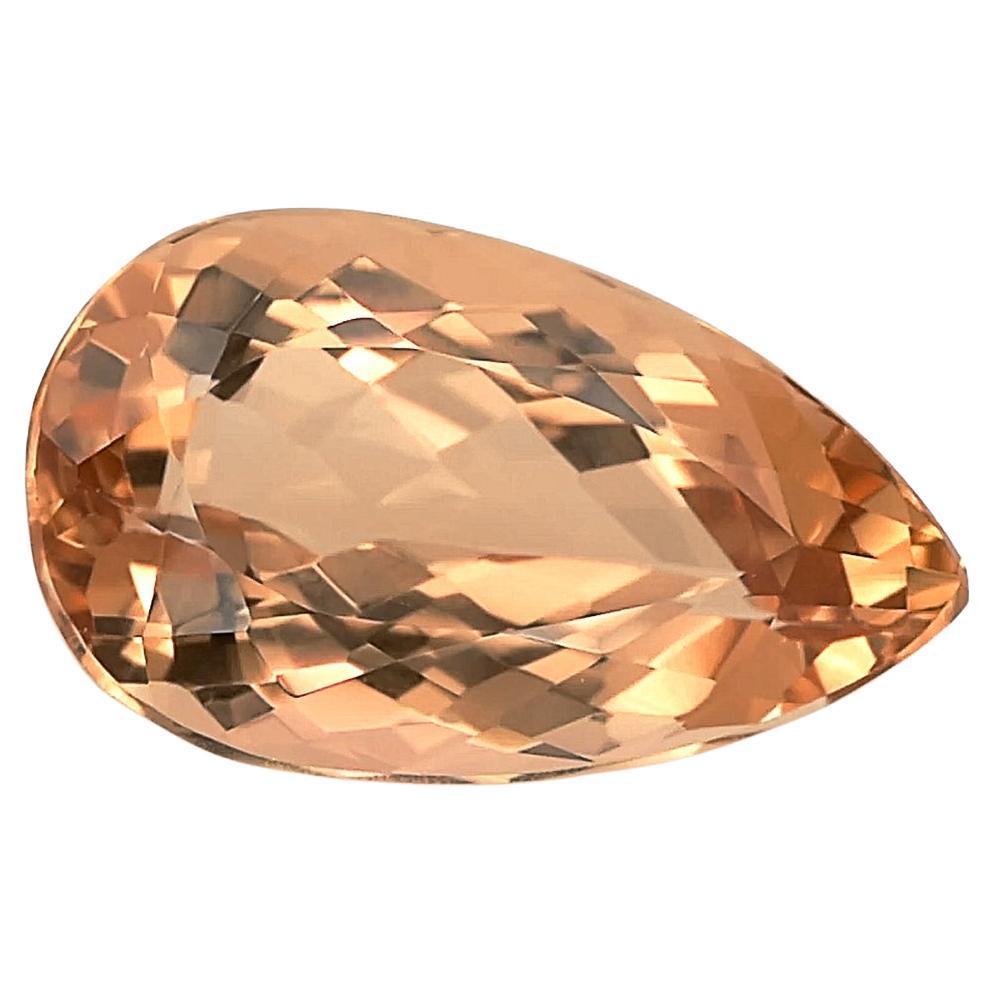 GIA Certified 5.81 Carats Imperial Topaz  For Sale