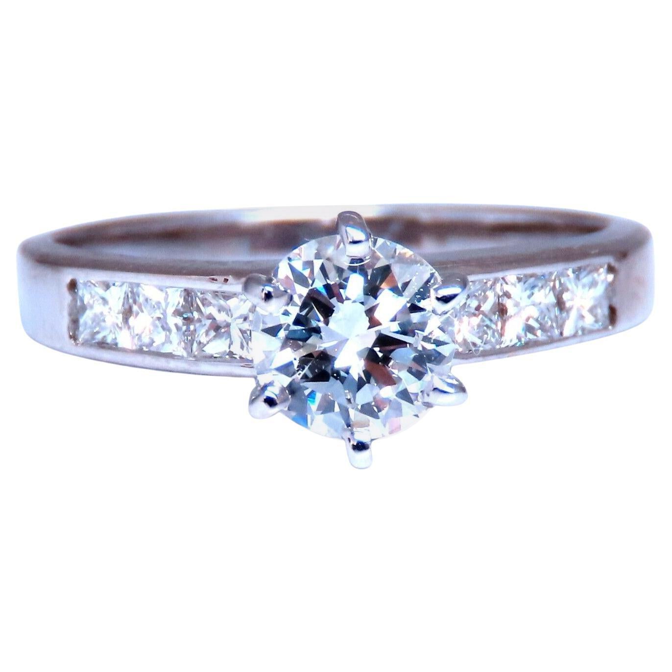GIA Certified .58ct Natural Round Diamond solitaire ring G/Si1* For Sale