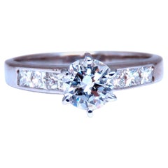 GIA Certified .58ct Natural Round Diamond solitaire ring G/Si1*