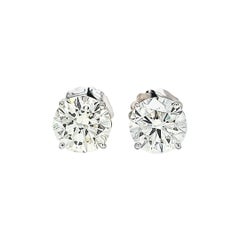 GIA Certified 5.91 Carats Round Diamond Studs