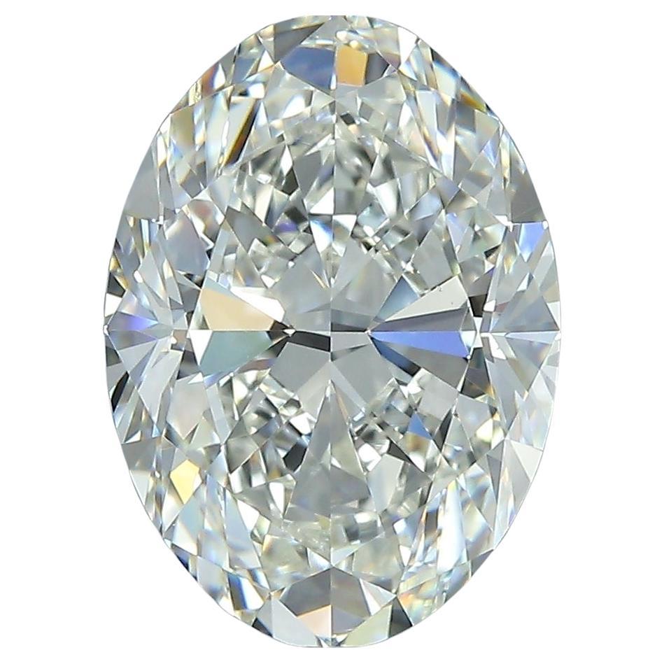 Diamante naturale ovale certificato GIA 5ct J VS2 sciolto o incastonato in un anello solitario in vendita