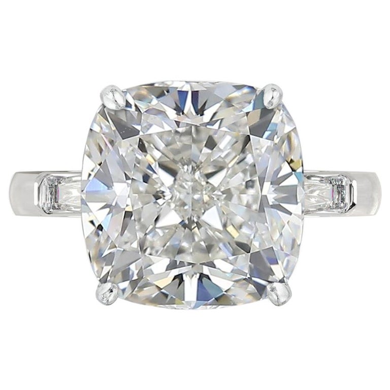 GIA Certified 3.50 Carat Brilliant Cut Cushion Diamond Ring For Sale at  1stDibs | 3.5 carat cushion cut, diamond cuts for rings, brilliant cushion  cut engagement ring
