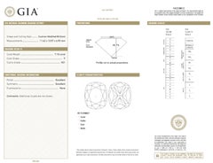 GIA Certified 6 Carat Cushion Cut Diamond Ring Diamond Ring