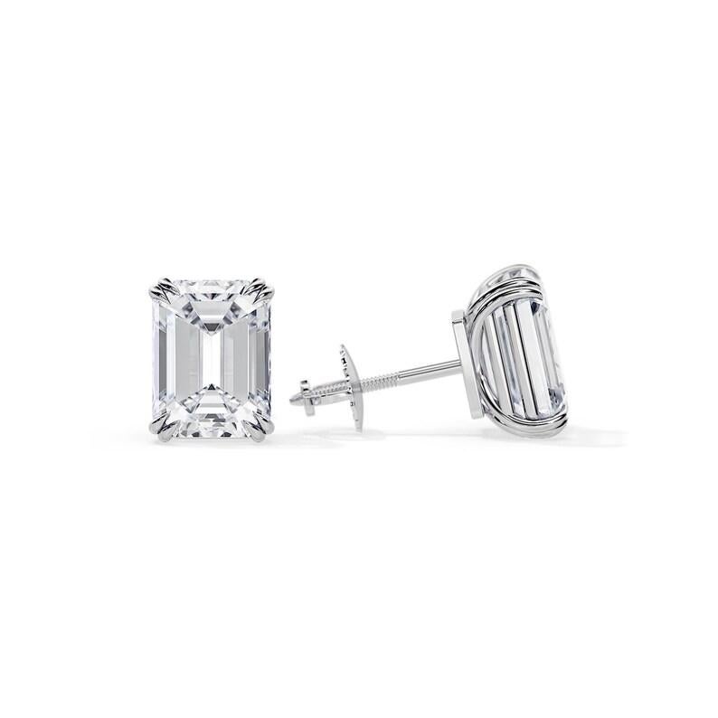 GIA-zertifizierte 6 Karat Diamant-Ohrringe D VS2 Reinheit (Moderne) im Angebot