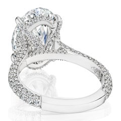 GIA Certified 6 Carat E SI1 Oval Diamond Engagement Ring "Alexandria"