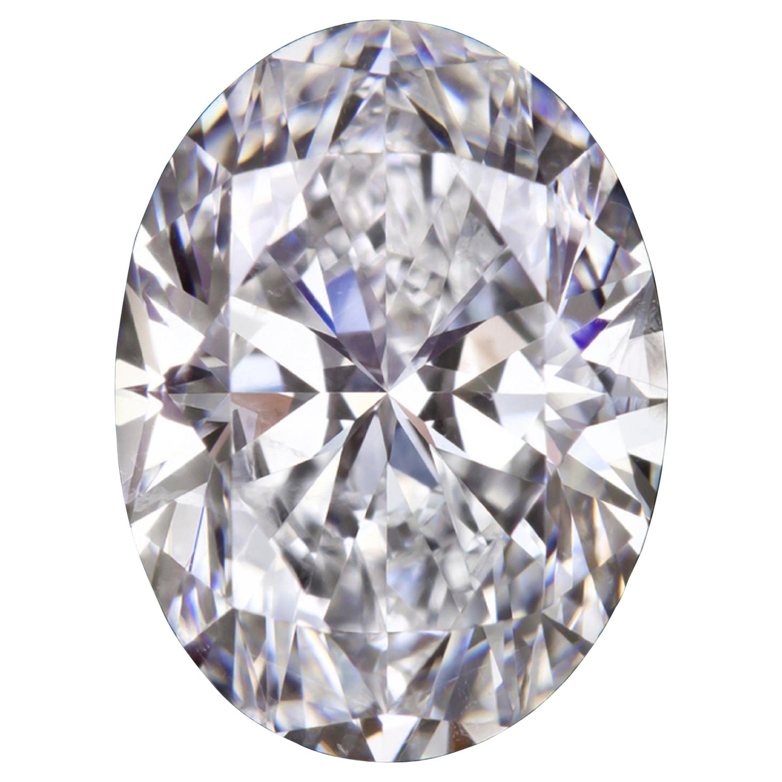 Contemporain Bague de fiançailles solitaire en platine avec diamant ovale certifié GIA E VS2 de 6 carats en vente