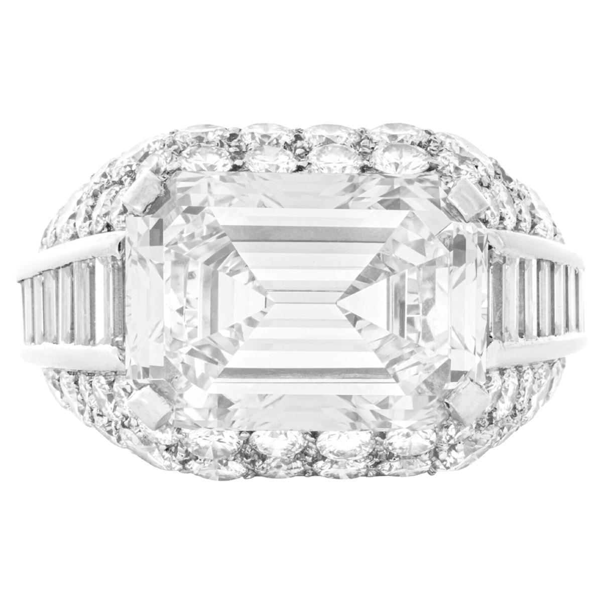 GIA Certified 6 Carat Emerald Cut Diamond E Color VS1 Clarity