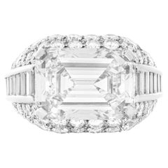 GIA zertifiziert 6 Karat Smaragdschliff Diamant E Farbe VS1 Klarheit