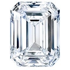 GIA Certified 6 Carat Emerald Cut Diamond Ring