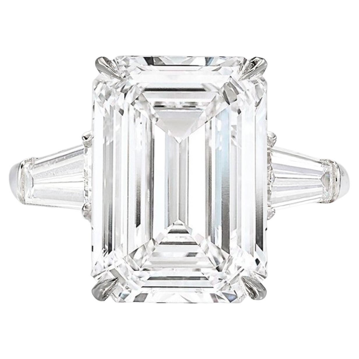 GIA Certified 6 Carat Emerald Cut Diamond VVS1 Clarity