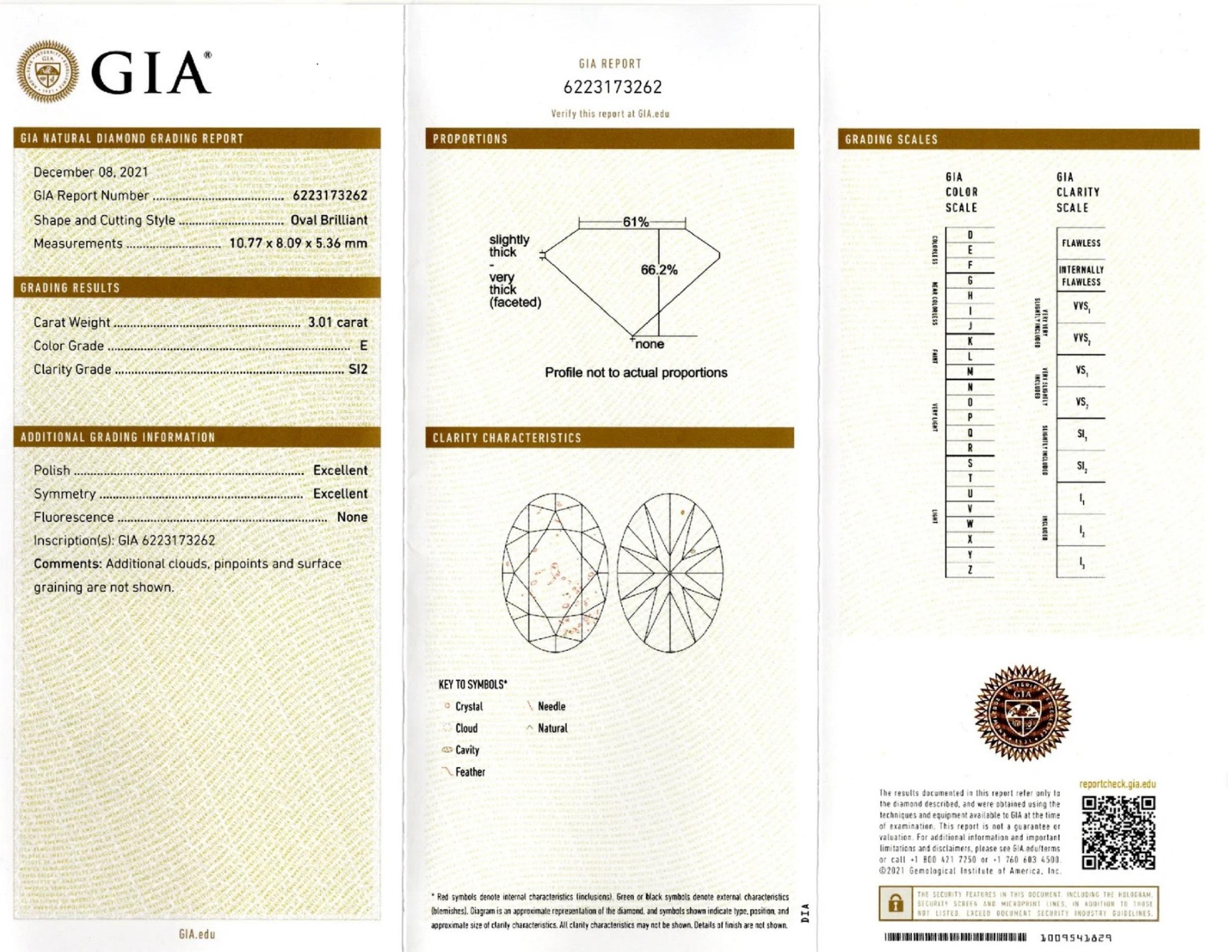 GIA-zertifizierte 6 Karat ovale Diamant-Halo-Platin-Ohrringe (Moderne) im Angebot