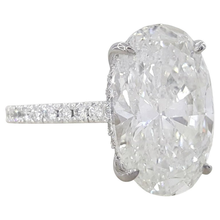 Boucles D'oreilles Puces En Or Massif 18K Avec CZ Ovale 6/4 Mm - Neuf Avec étiquettes