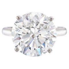 GIA zertifiziert 6 Karat Rundschliff Diamantring D FLAWLESS