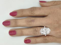 GIA Certified 6 Carat VVS1 Oval Diamond Ring