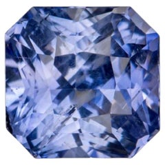 GIA Certified 6.00 Carat Sri Lanka No Heat Radiant Cut Blue Sapphire