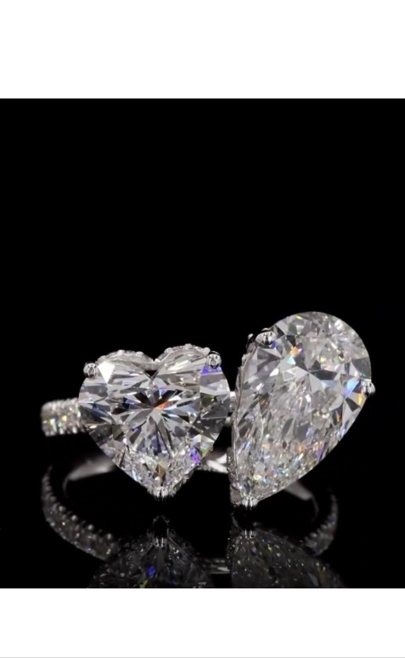 Certifié GIA 6,00 carats  Diamants  Bague en or 18K  Neuf - En vente à Massafra, IT