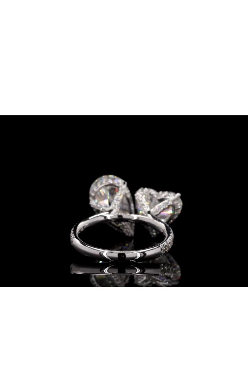 Certifié GIA 6,00 carats  Diamants  Bague en or 18K  Pour femmes en vente