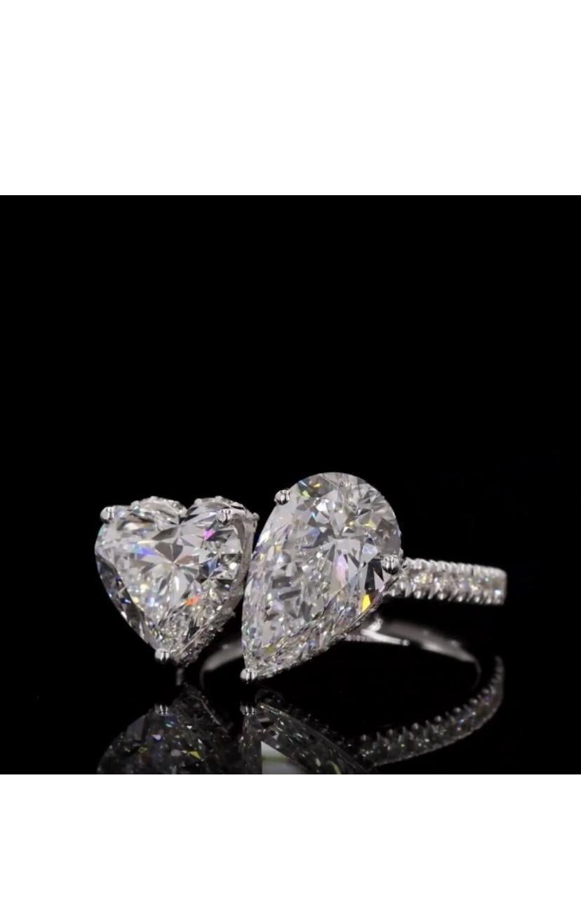 Certifié GIA 6,00 carats  Diamants  Bague en or 18K  en vente 1