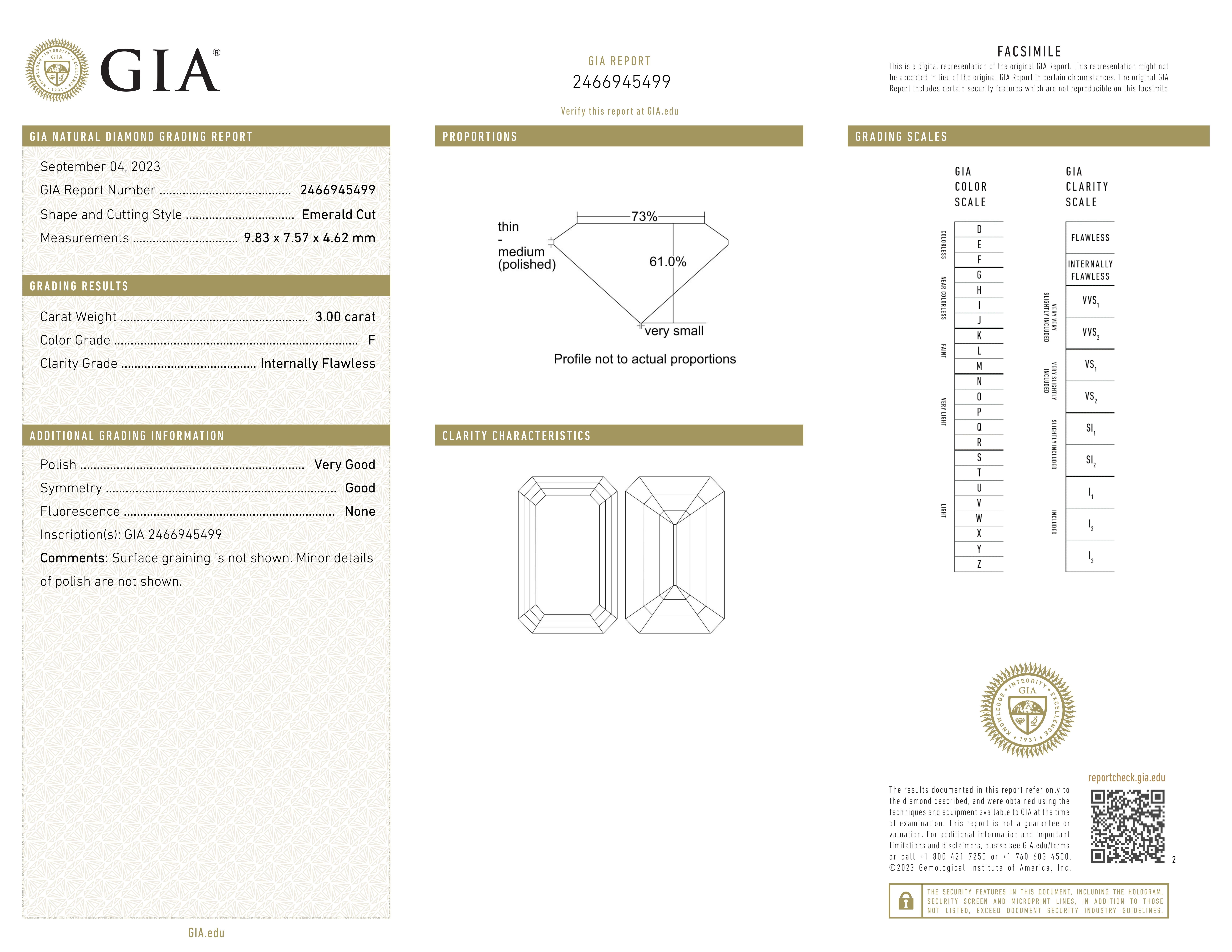 Pendientes de diamantes talla esmeralda de 6,01 quilates con certificado GIA D/F SIN FALLAS Corte esmeralda en venta