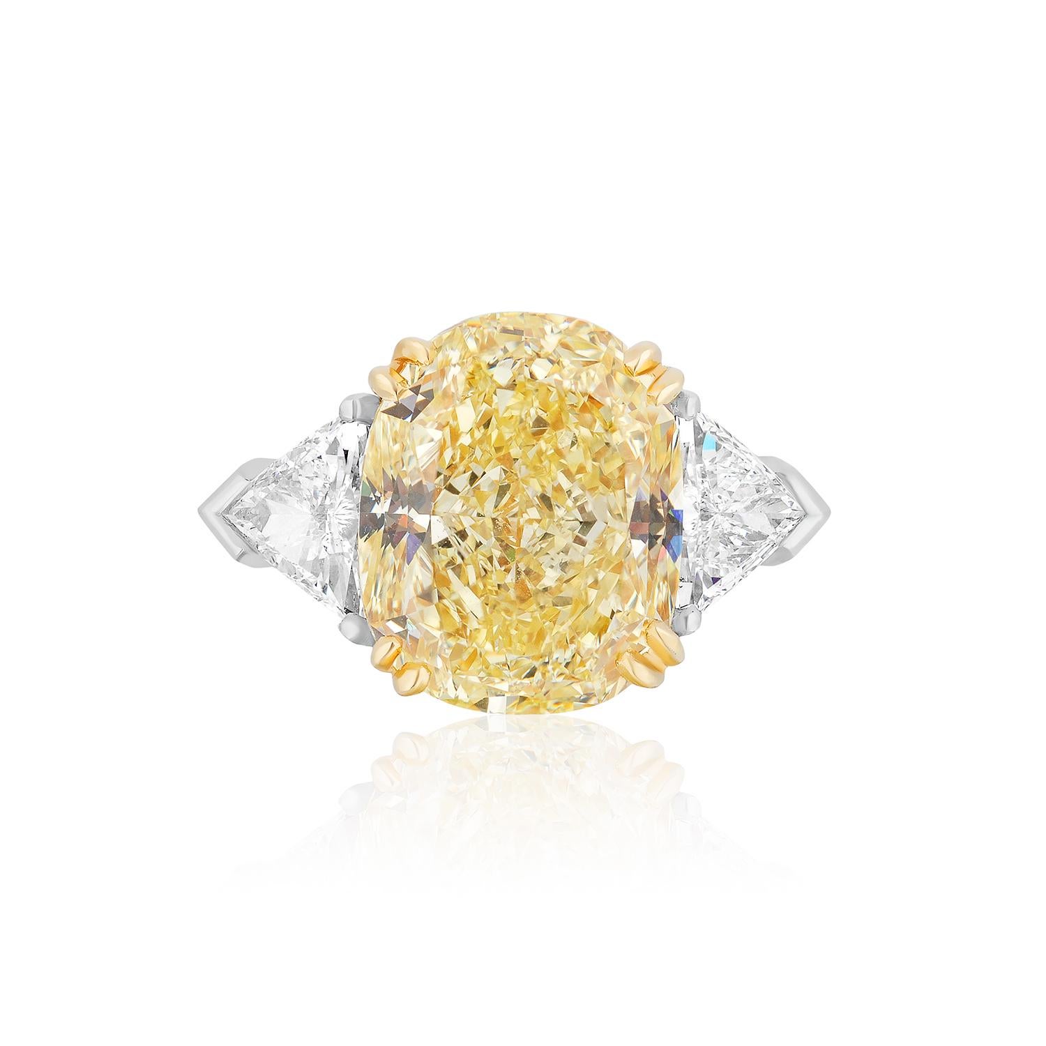 6 carat canary diamond ring