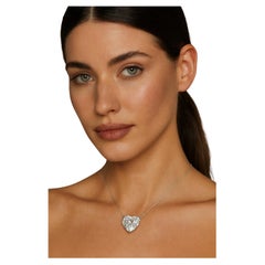 GIA certified 6.01 carat heart cut diamond pendant necklace