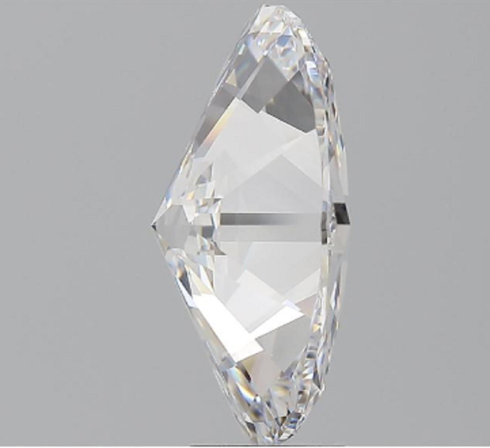 GIA-zertifizierter 5 Karat ovaler Diamant lupenreiner D Farbe Ausgezeichneter Schliff und poliert (Moderne)