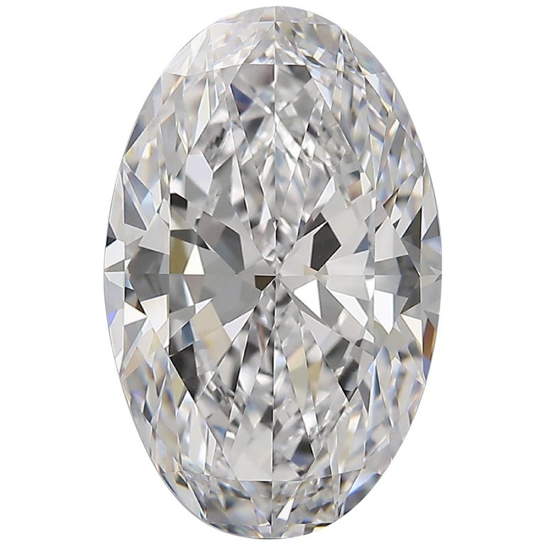 GIA Certified 5 Carat Oval Diamond Flawless D Color Excellent Cut and