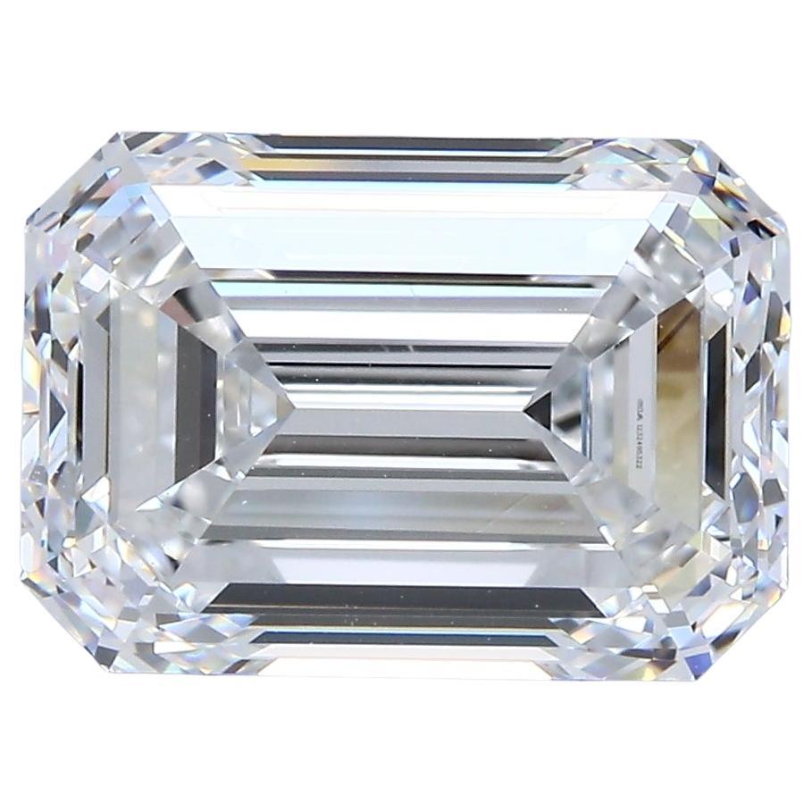 GIA Certified 6.01ct D FL Emerald Cut Diamond Loose or Set in Solitaire Ring