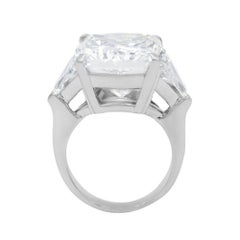 GIA Certified 6.02 Carat F VS1 Cut-Cornered Square Diamond Ring